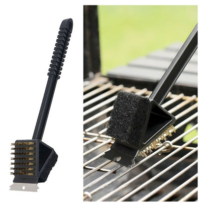 Cepillo Raspador 3 En 1 Para Limpieza De Parrillas