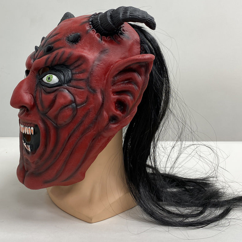Máscara De Látex Demonio Máscara De Terror Halloween Disfraz