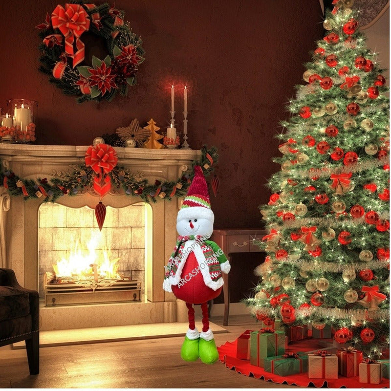 Muñecos De Navidad Muñecos Nieve Navideños Patas Largas