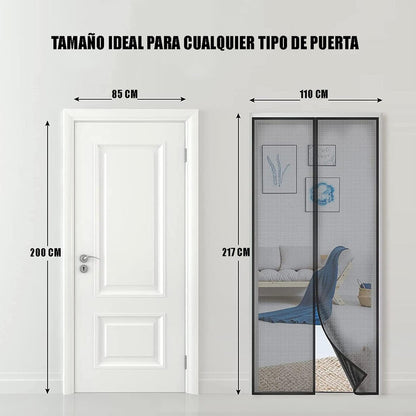 Pack X2 Malla Repelente Malla Anti Mosquitos Para Puerta Mos