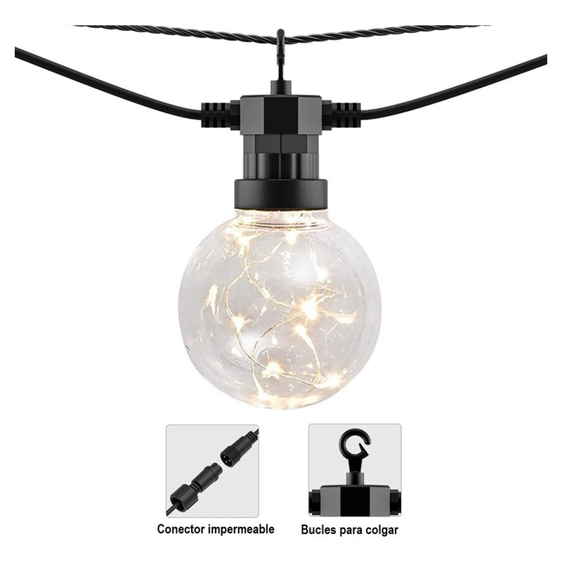 Luces Terraza Luces Guirnalda Luces Exterior Luz Led Navidad