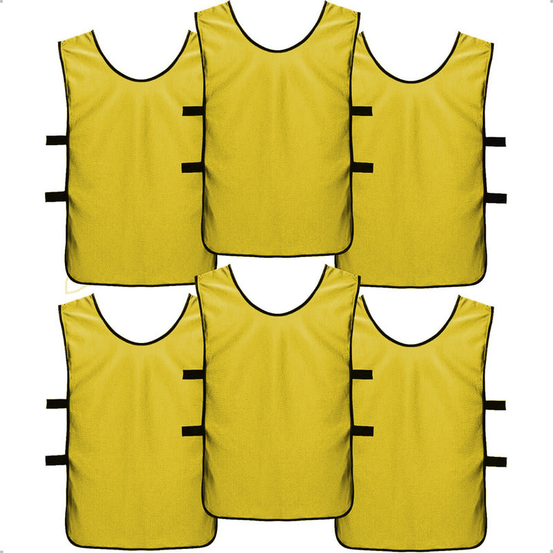 Pack X6 Chalecos Deportivos Petos Para Niños Camiseta Futbol