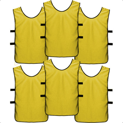 Pack X6 Chalecos Deportivos Petos Para Niños Camiseta Futbol