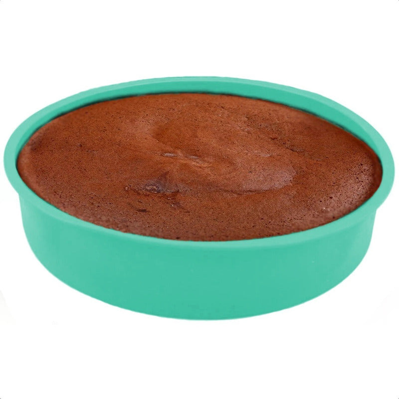 Molde Pan Redondo Silicona Moldes Para Repostería Queque