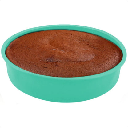 Molde Pan Redondo Silicona Moldes Para Repostería Queque