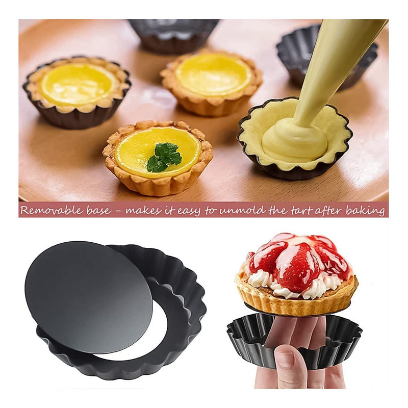 X4 Molde Desmontable Molde Mini Tartaleta Molde Kuchen Mini