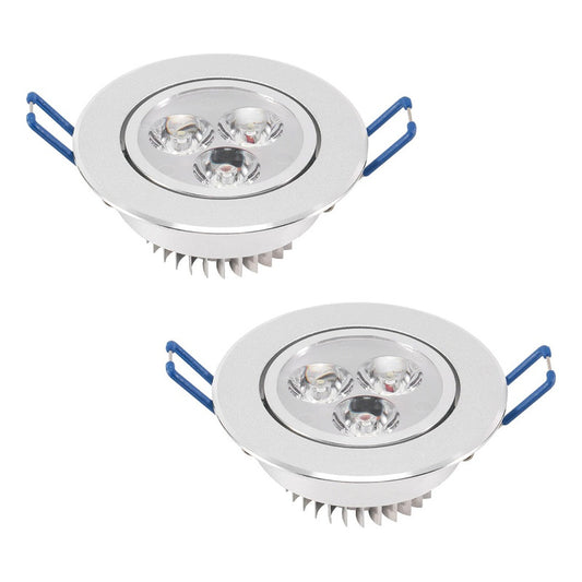 Pack X2 Foco Led Embutido Luminaria Led 3w Focos Embutidos