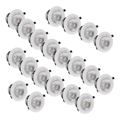 Pack X20 Focos Led Interior Embutido Foco Embutido Led 12w