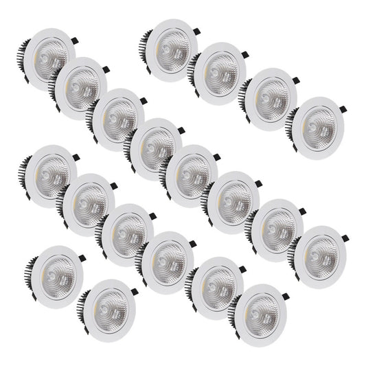 Pack X20 Focos Led Interior Embutido Foco Embutido Led 12w