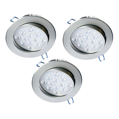 Pack X3 Focos Led Interior Embutido Foco Embutido Led 12w