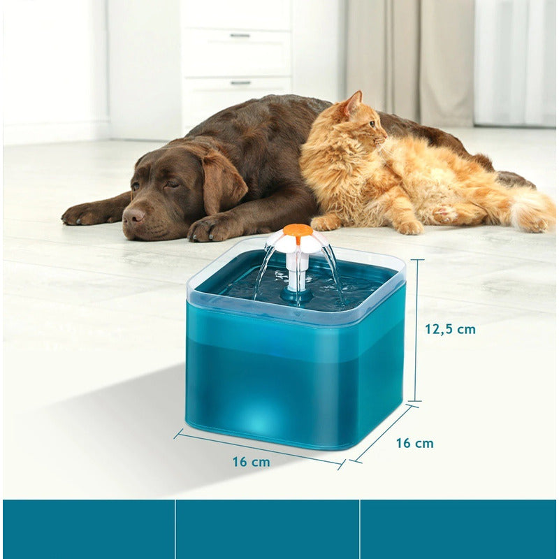 Fuente Bebedero Gatos Dispensador Agua Perro Mascota Automat
