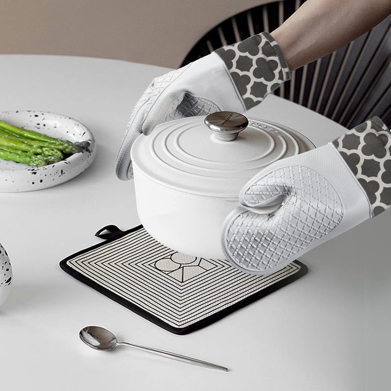 Guantes Para Horno Toma Ollas Guantes De Silicona De Cocina
