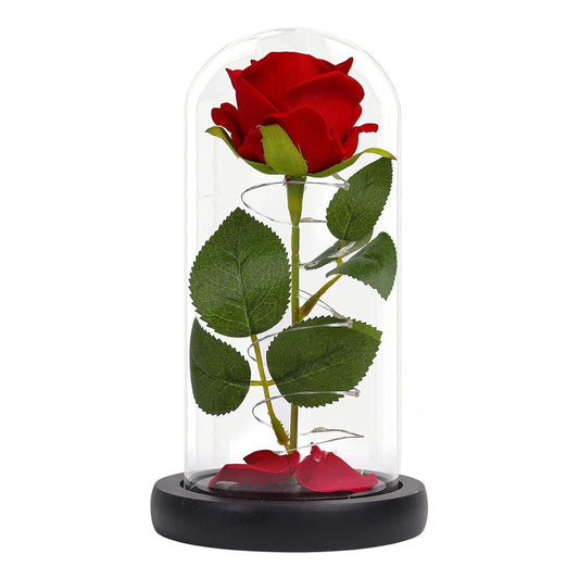 Cúpula Rosa Led Flores Artificiales Rosa Eterna Led Rosa