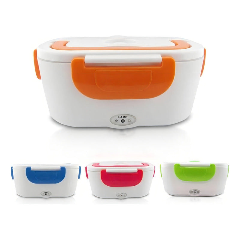 Lonchera Electrica Portatil Calentador Portatil Lunch Box Color Naranja