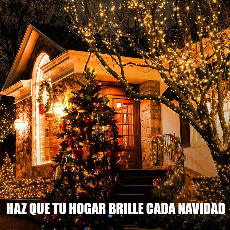 Luces De Navidad Guirnalda 200 Led Luces Led Navidad Amarill