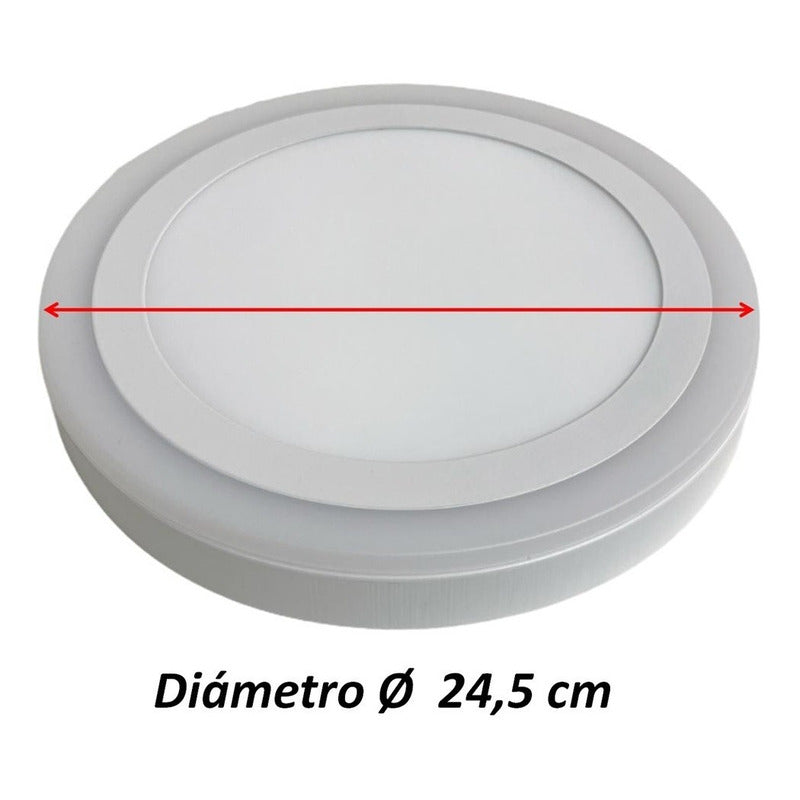 Pack X2 Plafon Led Plafon Techo Focos Led Interior 18+6w Azu