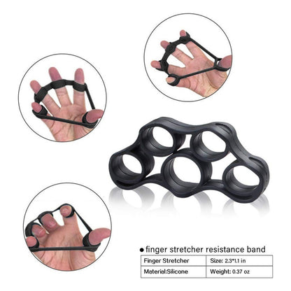 Kit Ejercitador De Manos 5 Pcs Fortalecedor Manos Ajustable
