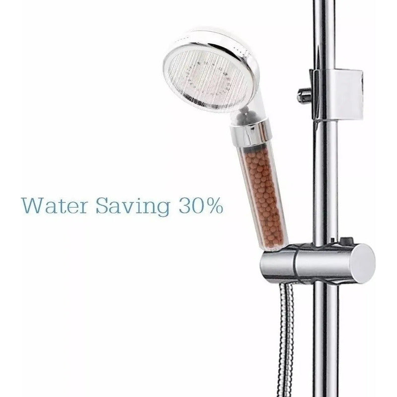 Ducha Eco Cabezal Ahorra Agua + Manguera Flexible 1.5 Metros