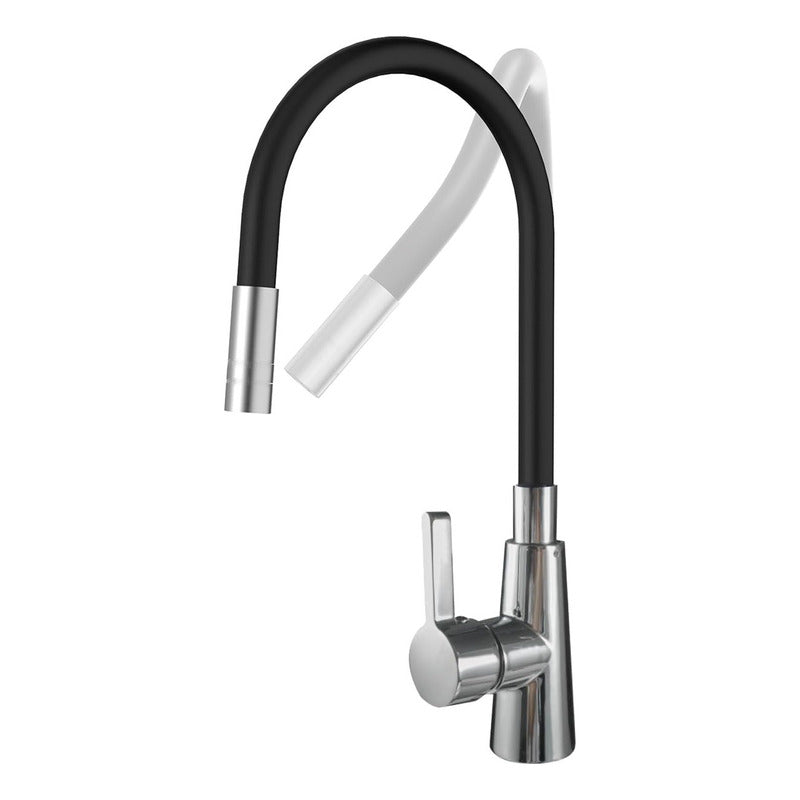 Llave Lavaplatos Monomando Cuello Flexible Agua Caliente