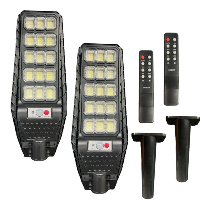 Pack X2 Foco Led Solar 300w Focos Solares Exterior Potentes