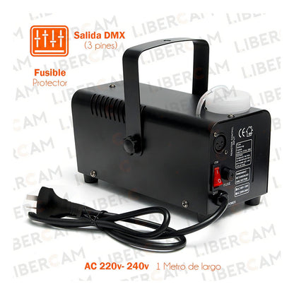 Maquina De Humo 600w C/control Inhalambrico Color Negro