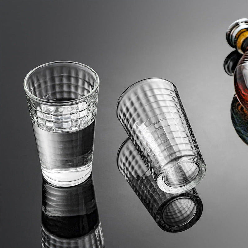 Set 6 Vasos De Vidrio Vasos Vidrio Jugo Juego De Vasos 350ml