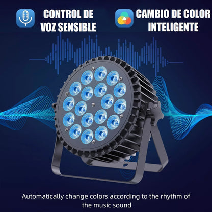 Luces Led Discoteca 18 Led Luces De Fiesta Led Rgb Dmx Bola