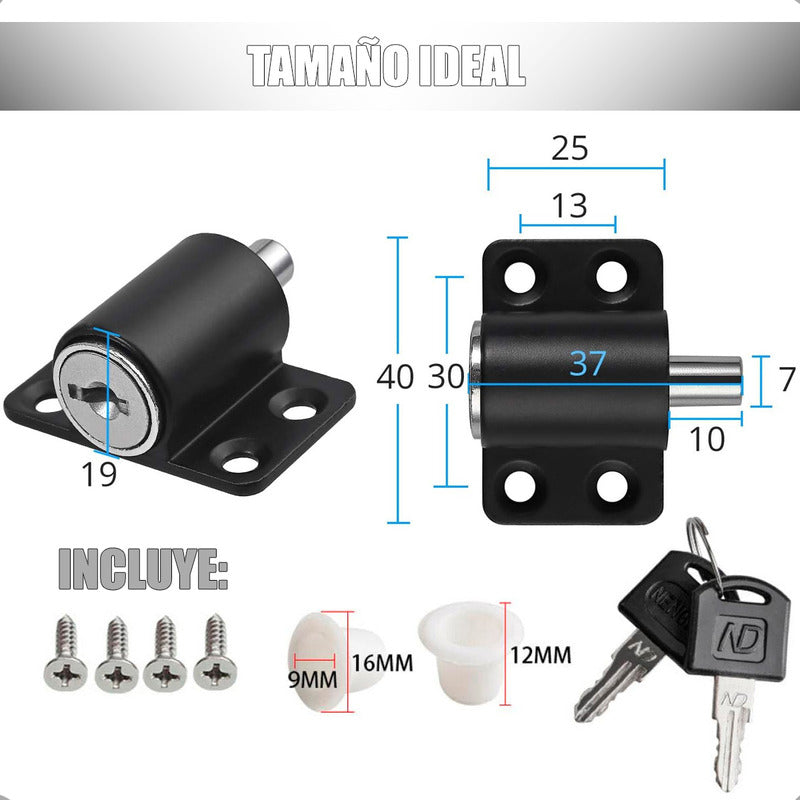 Pack X4 Seguro Ventana Corredera Antirrobo Niños Cerradura