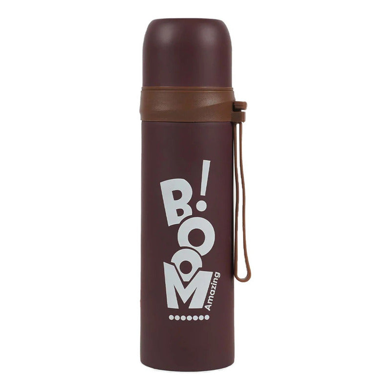 Termo Botella Agua Caliente Fria Cafe Invierno 500ml Acero
