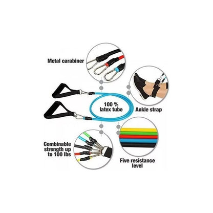 Kit Bandas Elásticas Banda Elastica De Resistencia 5 Colores