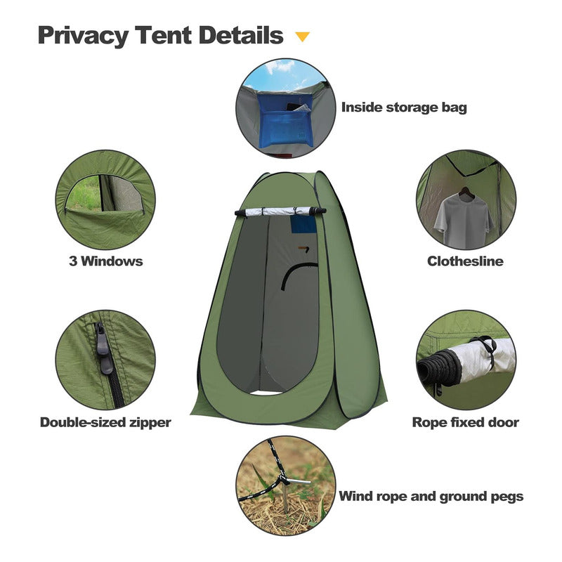 Carpa Baño Vestidor Carpa Portatil Camping Caseta Vestidor