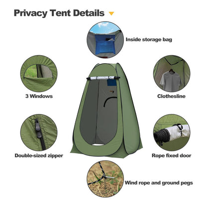 Carpa Baño Vestidor Carpa Portatil Camping Caseta Vestidor