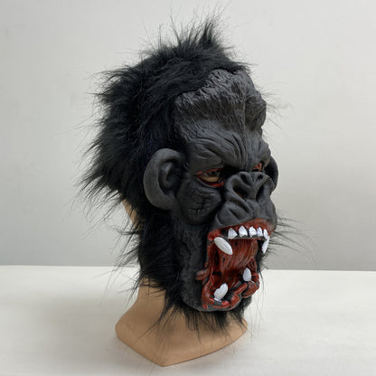 Máscara Látex De Gorila Máscara Animal Halloween Disfraz