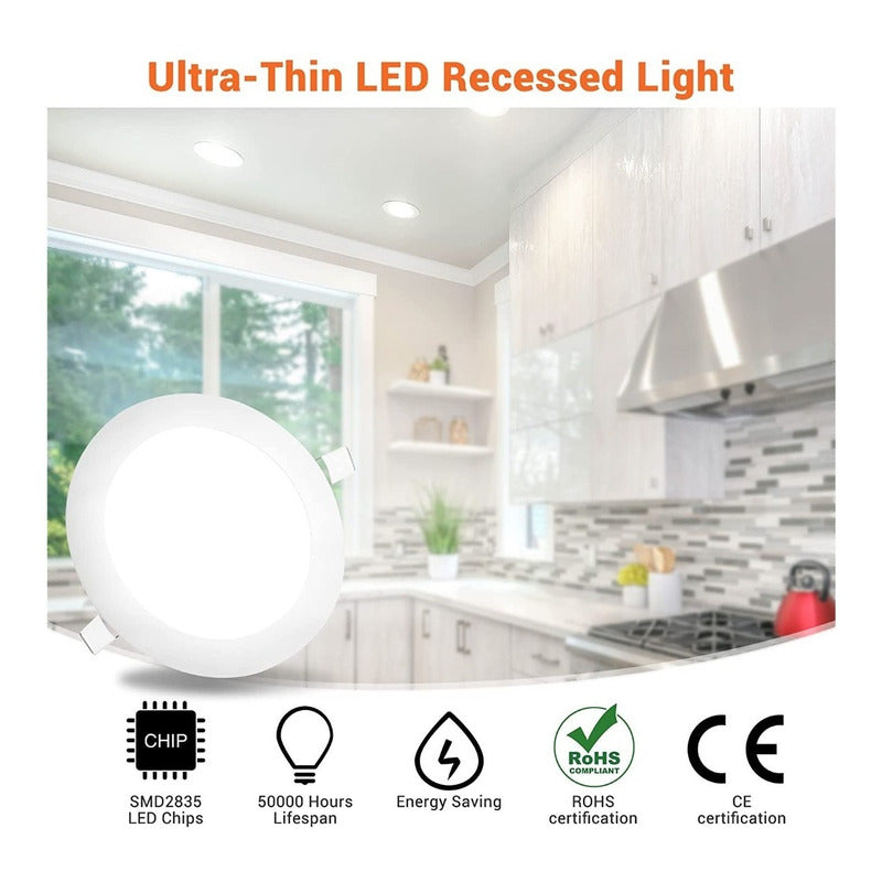 Foco Led Embutido Plafón Led 12w Focos Embutidos Panel Led