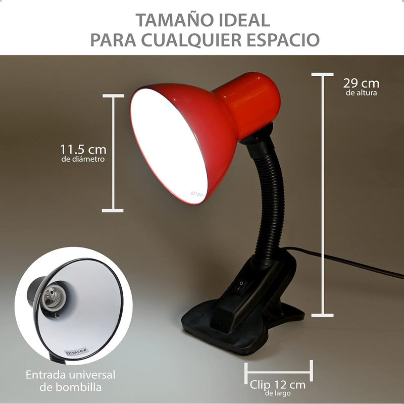 Lampara De Velador Lampara Escritorio Flexible Lampara Click