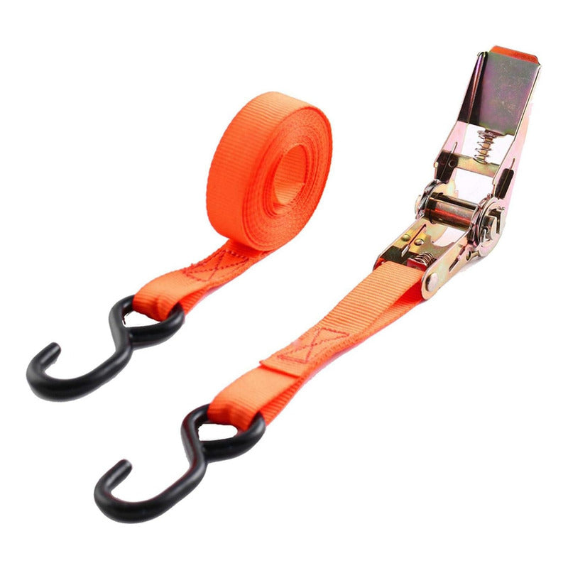 Eslinga Amarre 6m Con Rachet Linga De Carga Para Camioneta