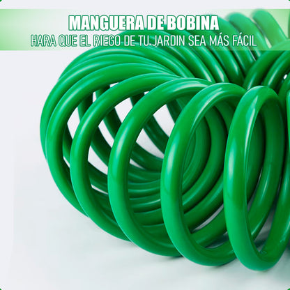 Pack X2 Manguera Espiral Riego Retratil 15 Mtrs Manguera Exp