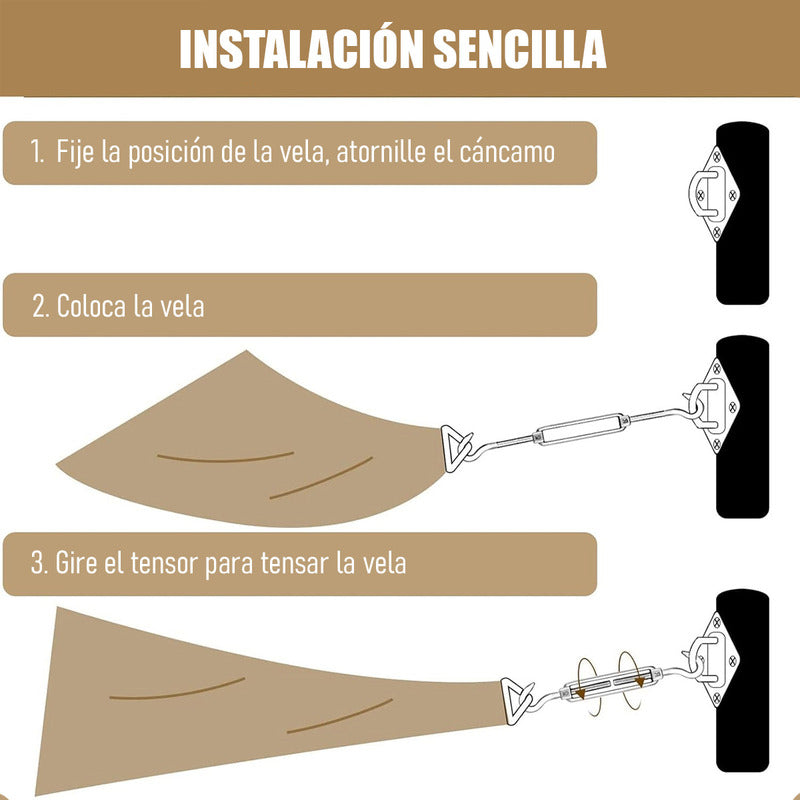 Pack X2 Tensores De Cuerda Alambre Tensor Gancho Para Toldos