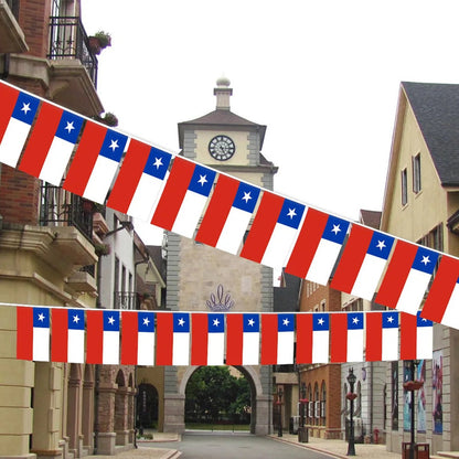 Pack X3 Guirnaldas Fiestas Patrias Banderines Decorativo 3m