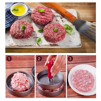 Prensa Para Hamburguesas Bbq Asado Cocina Parrilla Color Gris
