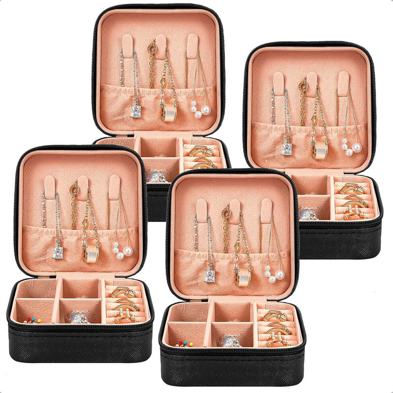 Pack X4 Joyero Portatil Organizador De Aro Exhibidores Joyas