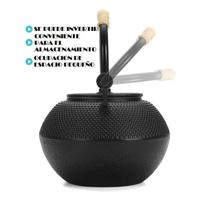 Tetera Hierro Fundido Tetera Japonesa Tetera Infusor 1.2 Lt