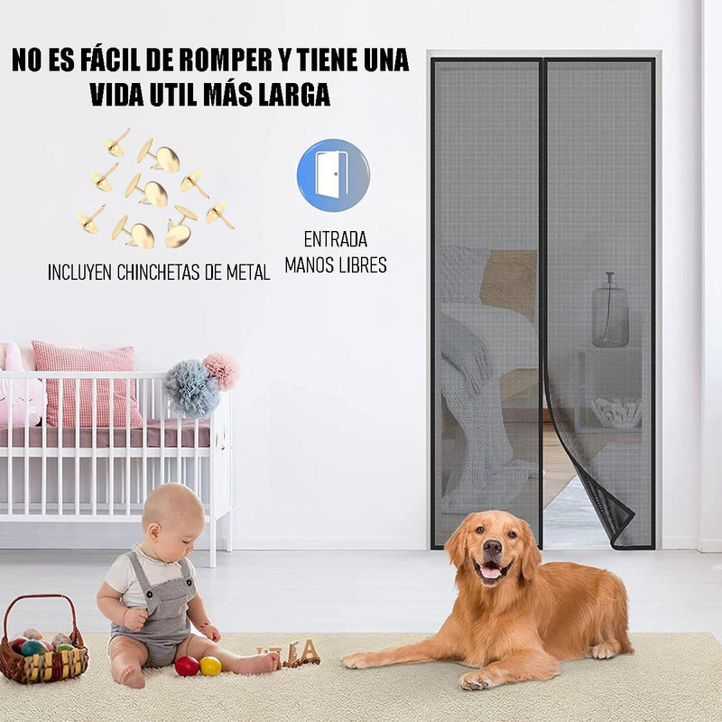 Pack X2 Malla Repelente Malla Anti Mosquitos Para Puerta Mos