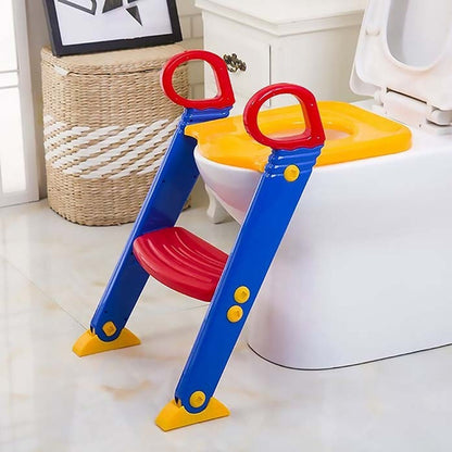 Adaptador Baño Niño Asiento De Baño Para Niños Escalera Pele Color Azul Liso
