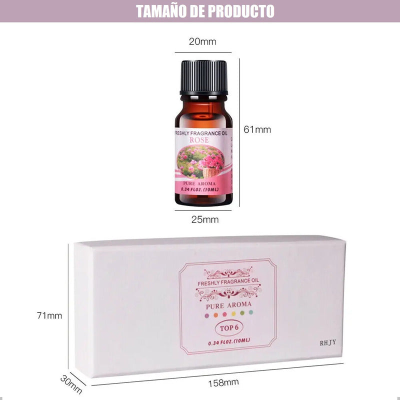 Pack 6 Esencias Para Humidificadores Aceites Aromaticos Humi