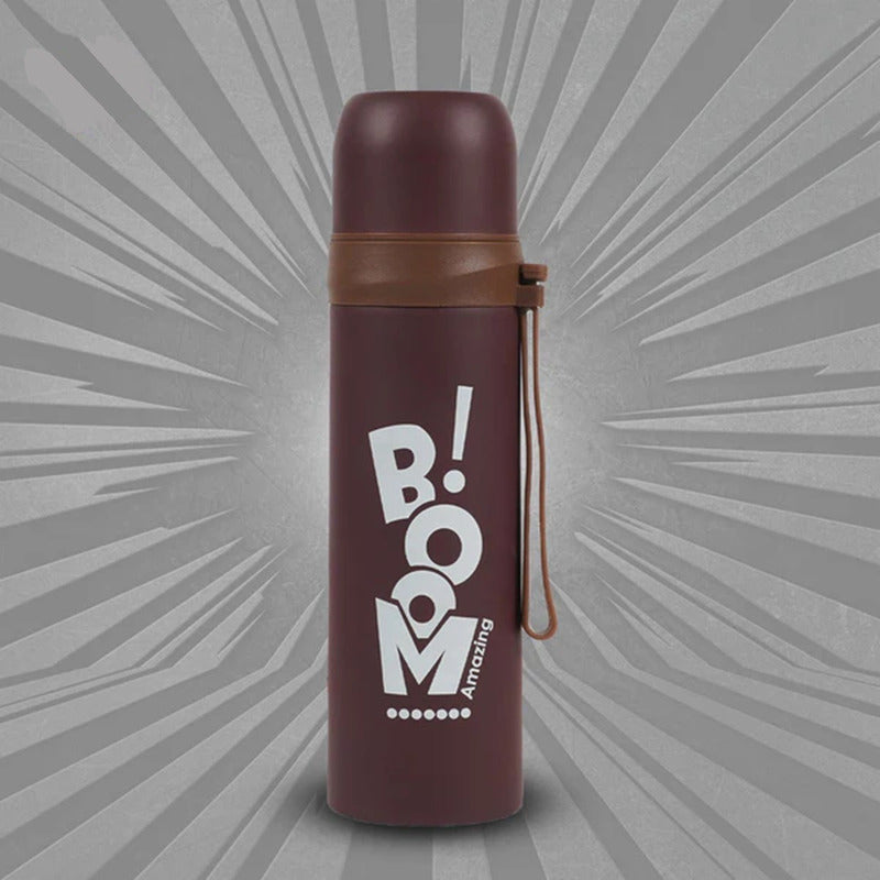 Termo Botella Agua Caliente Fria Cafe Invierno 500ml Acero