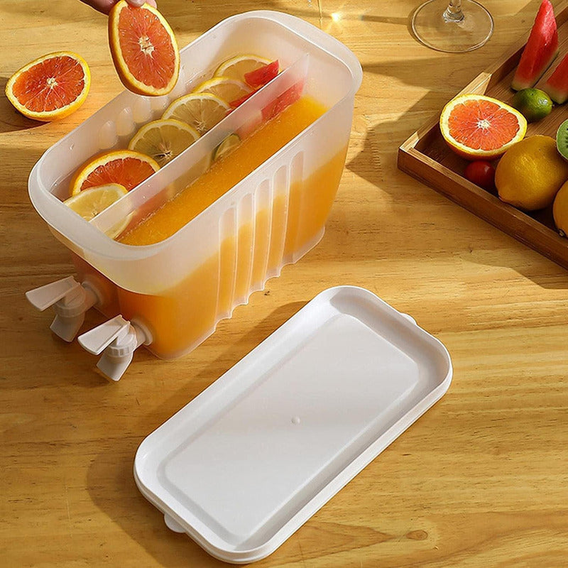 Jarras Jugo Bebidas Limonada Dispensadora Agua Doble Grifo