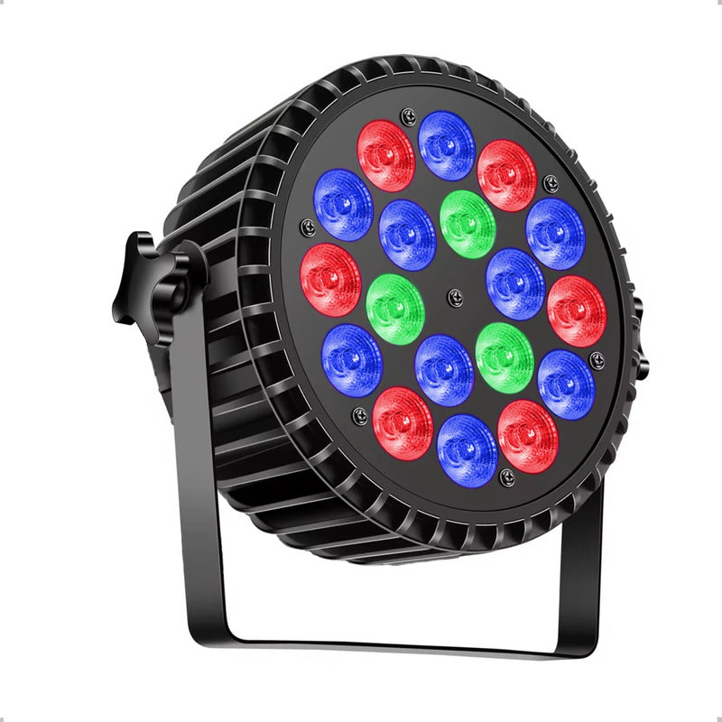 Luces De Fiesta Led Rgb Con Control 18 Led Luz Led