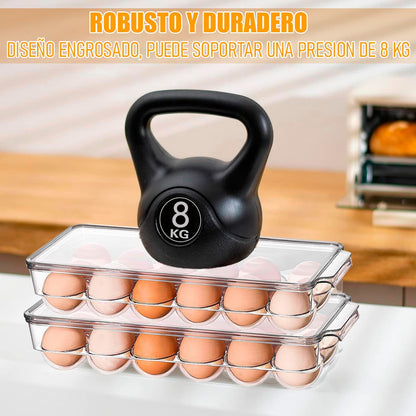Organizador De Huevos Porta Huevo Dispensador 12 Huevos Keep