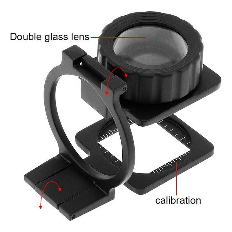 Lupa Con Soporte Portatil Lupa Joyero Plegable 15x28mm